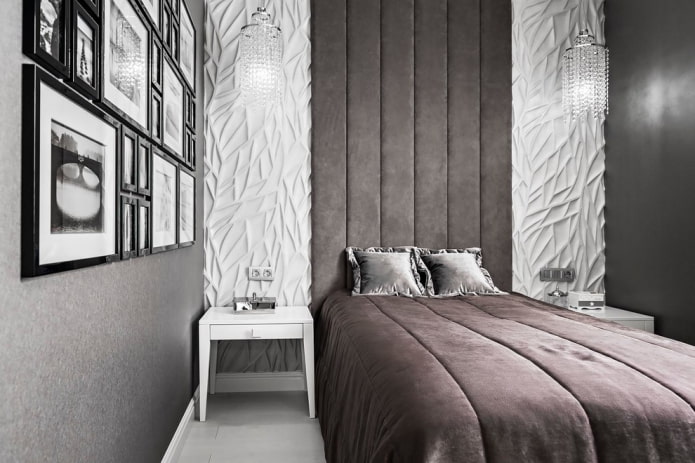 decoración de dormitorio gris