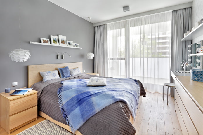 muebles para un dormitorio gris
