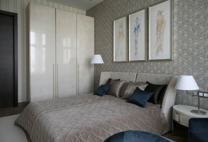 muebles para un dormitorio gris