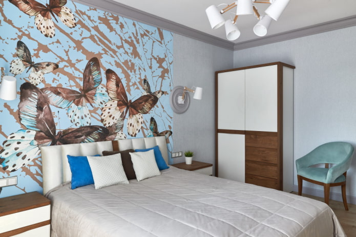 decoración de dormitorio gris