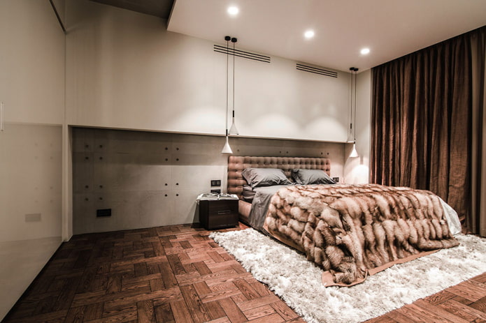 dormitorio de estilo ecominimalista
