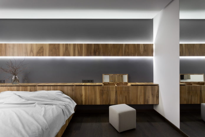 dormitorio de estilo ecominimalista