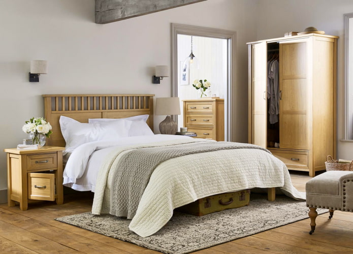Conjunto de dormitorio con armario