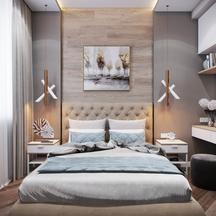 Dormitorio con diseño simétrico