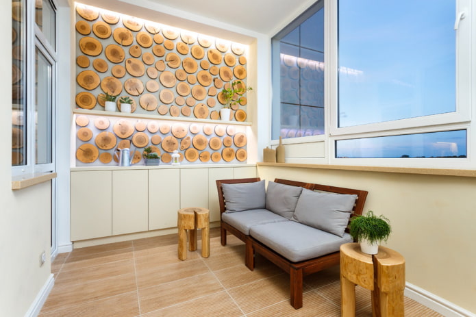 Decoración de pared con cortes