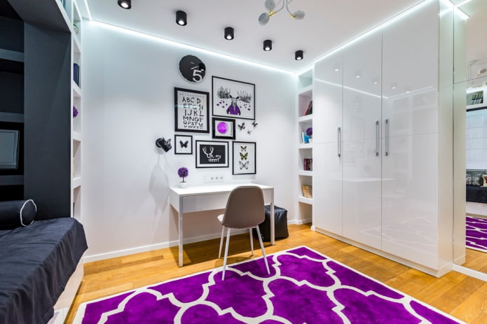 focos en el diseño de la habitación infantil