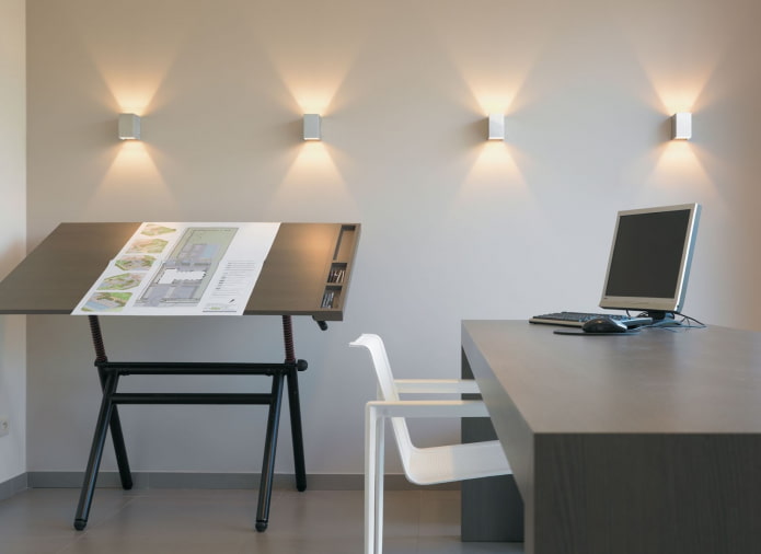 focos de pared en el diseño de habitaciones