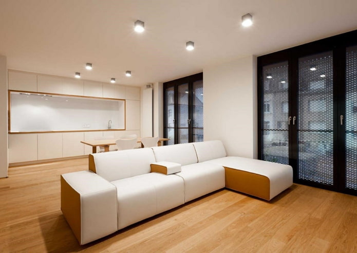 focos en el diseño de la cocina-salón