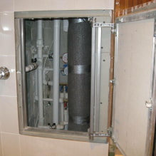 Cómo cerrar las tuberías del baño, pero dejarlas fácilmente accesibles-1