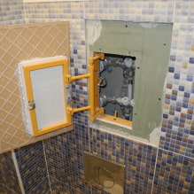 Cómo cerrar las tuberías del baño, pero dejarlas fácilmente accesibles-4
