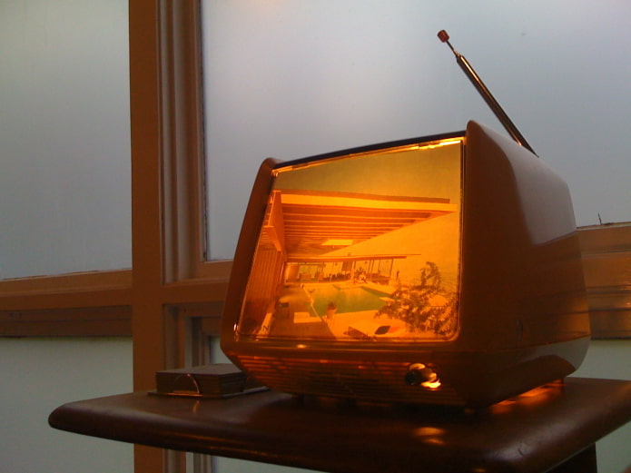 Lámpara de un televisor antiguo
