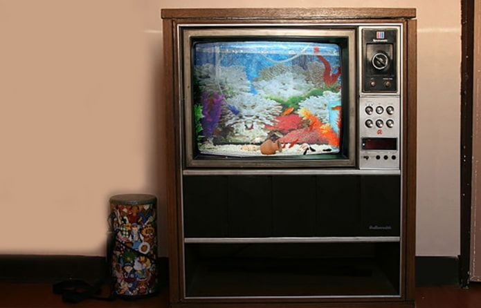 Acuario del televisor
