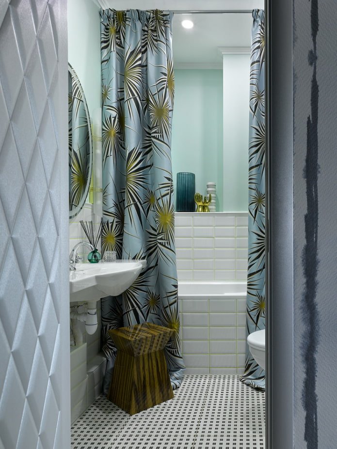 Dos Cortinas para el baño