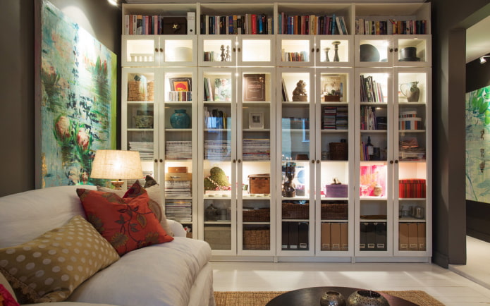 diseño de estanterías en el interior
