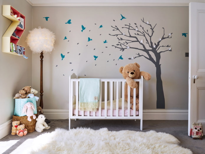 vinilo de árbol para la habitación infantil