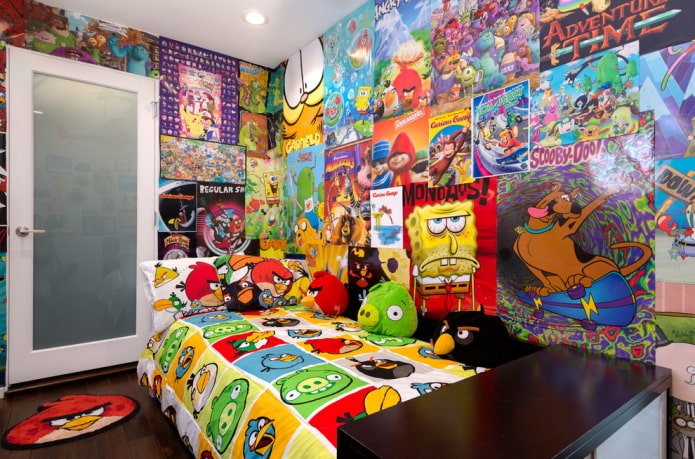 diseño de pared en la habitación de un niño