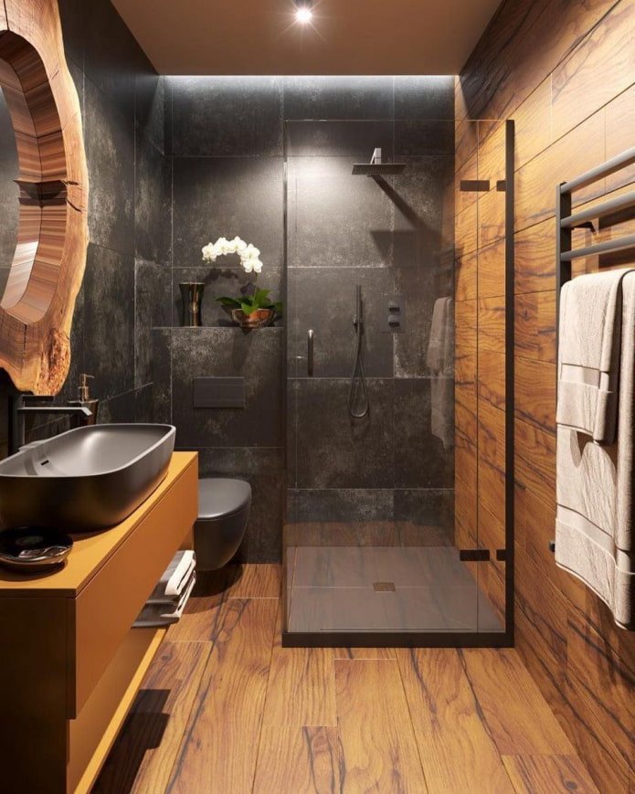 baño estilo loft