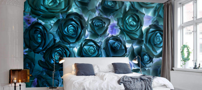papel pintado con efecto luminoso