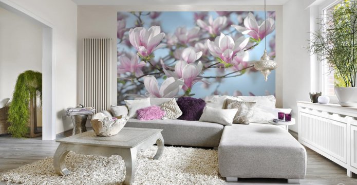 fotomural con flores
