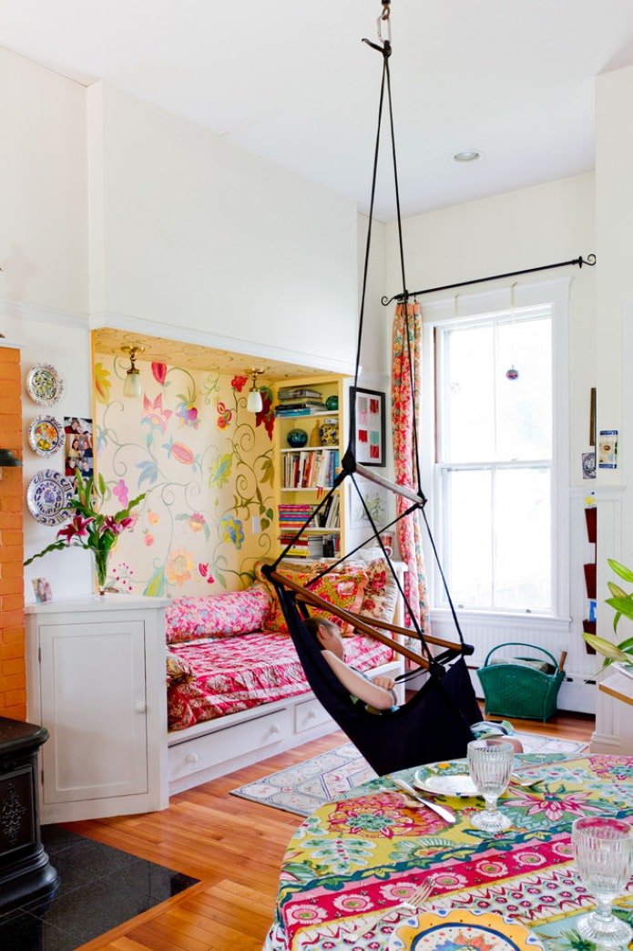 Estilo boho en la habitación infantil