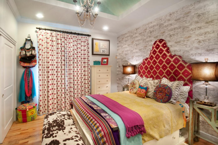 diseño de dormitorio de estilo ecléctico