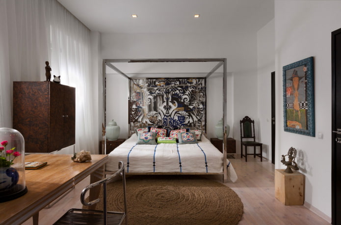 diseño de dormitorio de estilo ecléctico