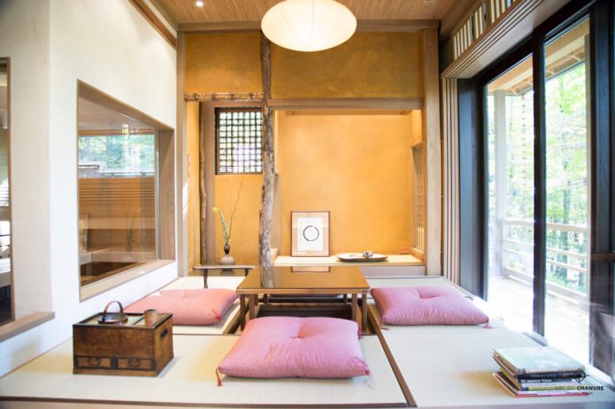Sala de estar de estilo japonés