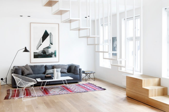 minimalismo en el salón