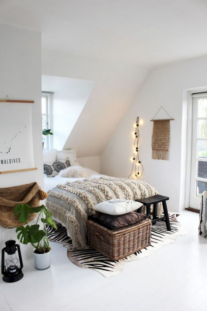 dormitorio en el ático