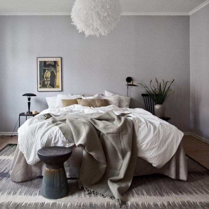 interior de dormitorio sencillo