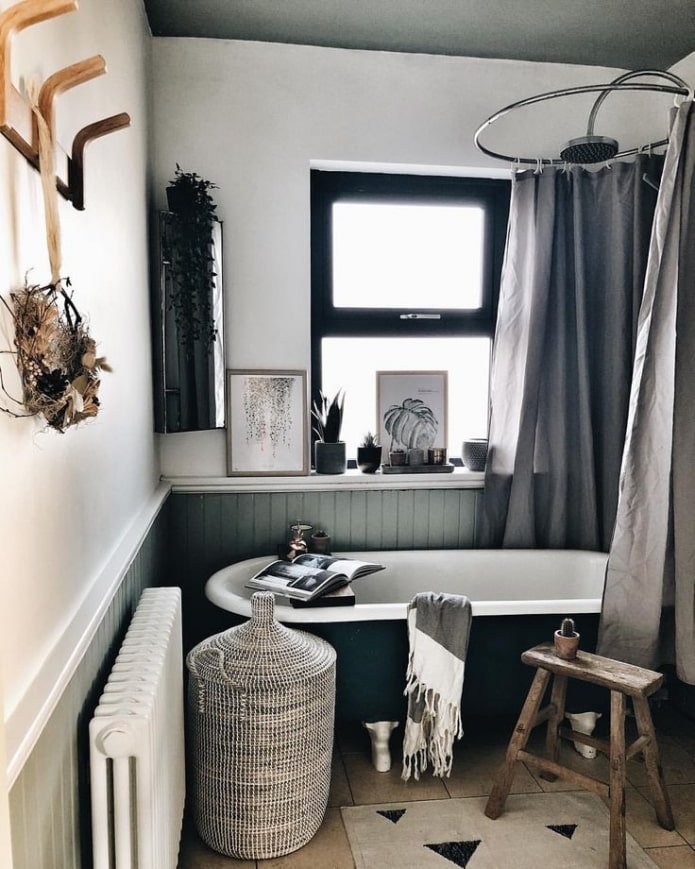 baño gris hygge