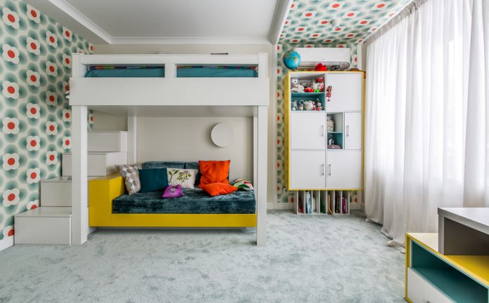 Habitación infantil de estilo contemporáneo