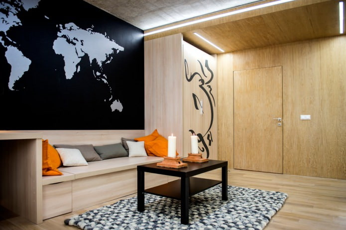 decoración de habitación de estilo contemporáneo