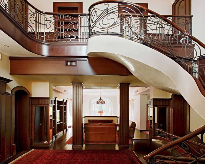 Elementos Art Nouveau en la casa