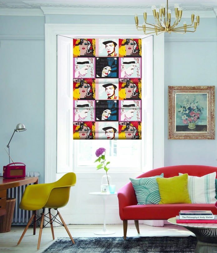 cortinas estilo pop art
