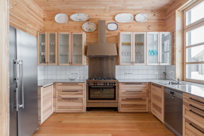 Interior de cocina de estilo rústico