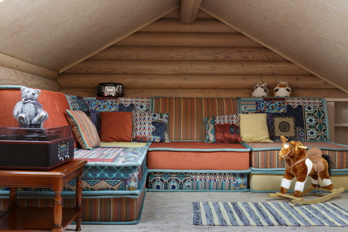 muebles de habitación infantil de estilo rústico
