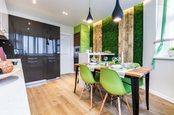 decoración de cocinas de estilo ecológico