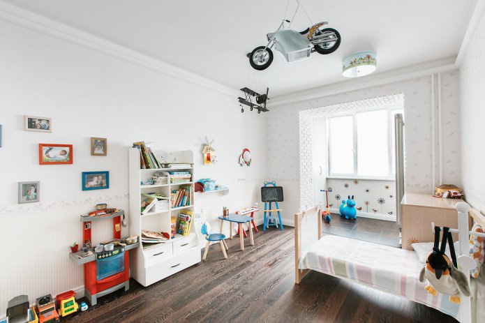 Habitación infantil para niño en estilo escandinavo