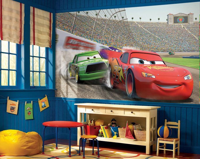 Fondo de pantalla de dibujos animados de Cars