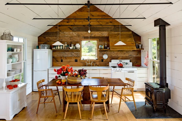 cocina de estilo campestre
