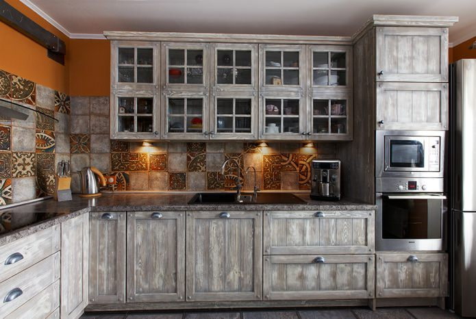 cocina de estilo rústico