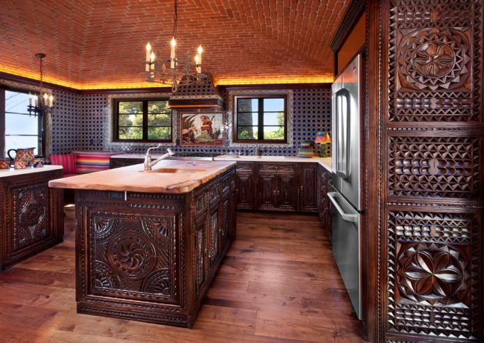 cocina de estilo oriental