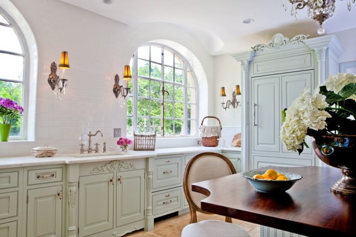 cocina en estilo shabby chic