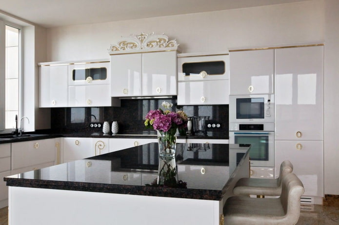 cocina de estilo neoclásico