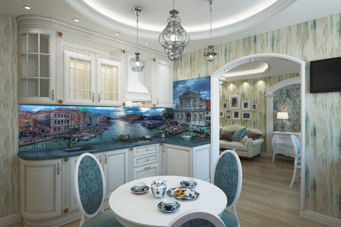 cocina de estilo veneciano