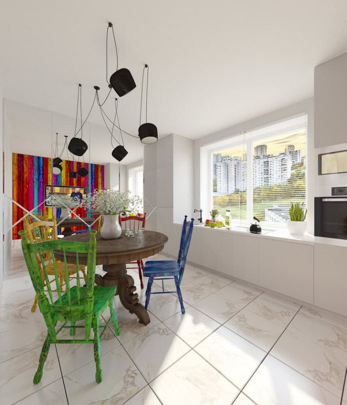cocina de estilo ecléctico