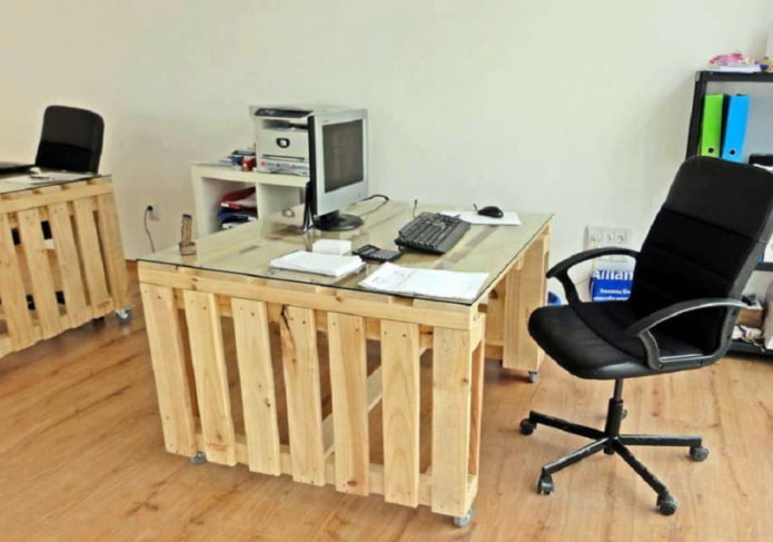 Tablero con vidrio
