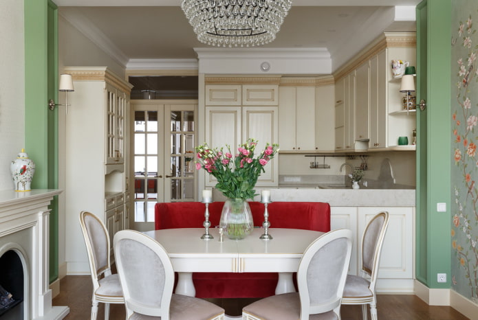 Mesa transformable blanca