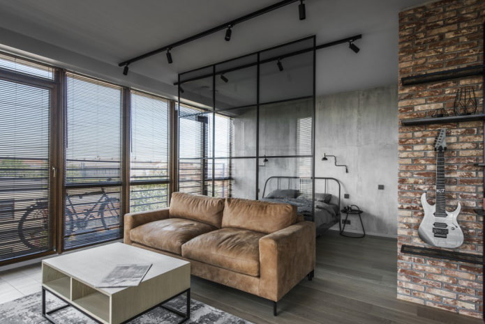 diseño de estudio en estilo industrial